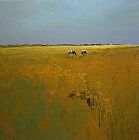 Jan Groenhart koeien in de wei painting